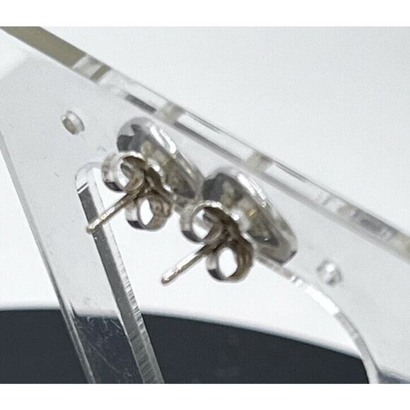 Pandora Timeless Elegance Sterling Silver Square Halo CZ Sparkle Stud Earrings - Picture 8 of 11